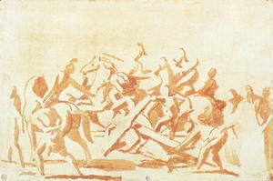 Nicolas Poussin - Study of Christ Carrying the Cross