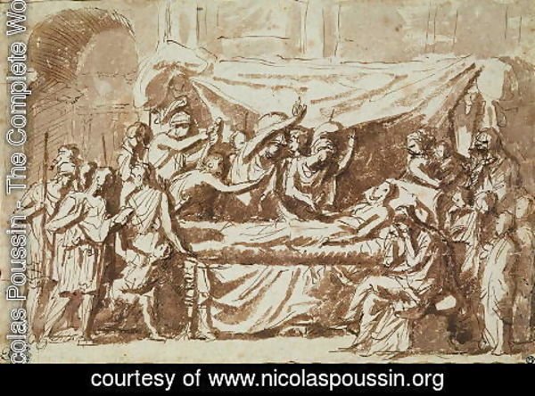 Nicolas Poussin - The Death of Germanicus 15BC-19AD c.1630