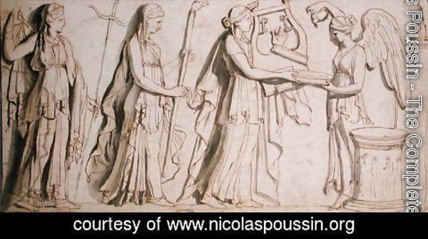 Nicolas Poussin - Apollo, Diana, Juno and Victory