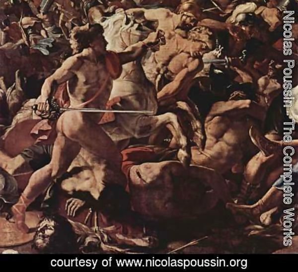 Nicolas Poussin - The Battle of Josef against the Amorites, detail