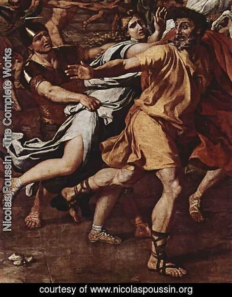 Nicolas Poussin - The Rape of the Sabine women, detail