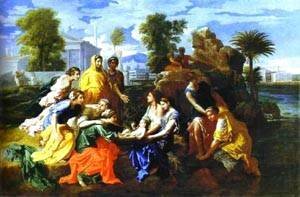 Nicolas Poussin - Baby Moses Saved From River 1651
