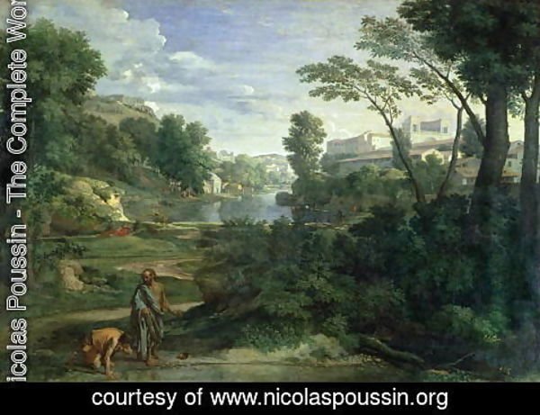 Nicolas Poussin - Landscape with Diogenes 1648