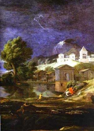 Nicolas Poussin - Landscape With Pyram And Thisbe Detail