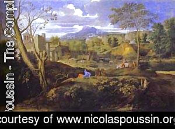 Nicolas Poussin - Landscape With Three Men 1645-1650