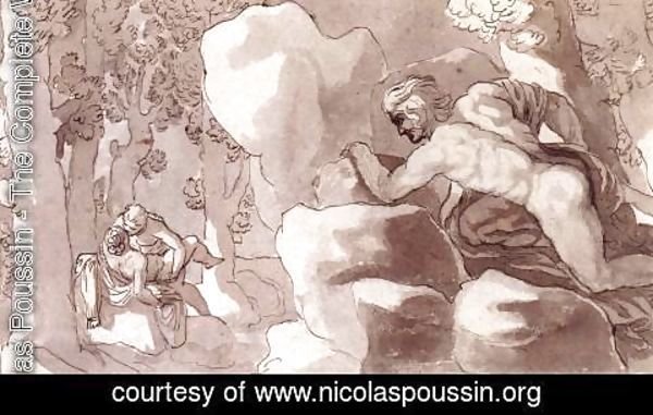 Nicolas Poussin - Polyphemus Discovers Acis and Galatea